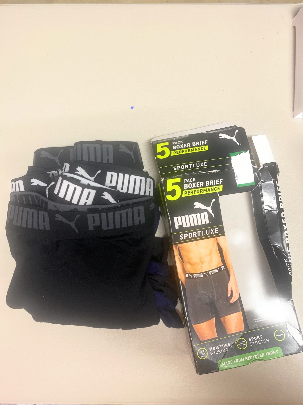 PUMA Men’s Boxer Brief, 5 pack