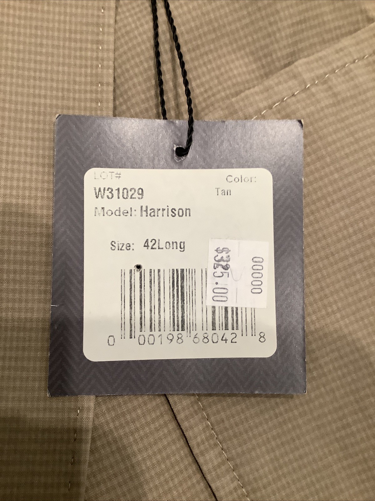 NWT KROON HARRISON Blazer Sport Coat Jacket Size 42 Long Beige Casual NEW