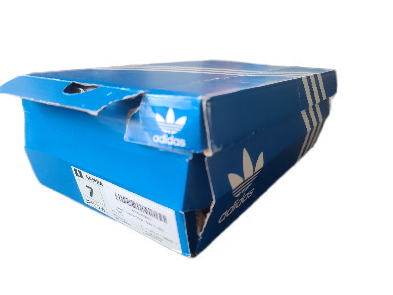Adidas Samba OG Shoes (White/Metallic Silver) [JI2725] – Size 7 (Women)