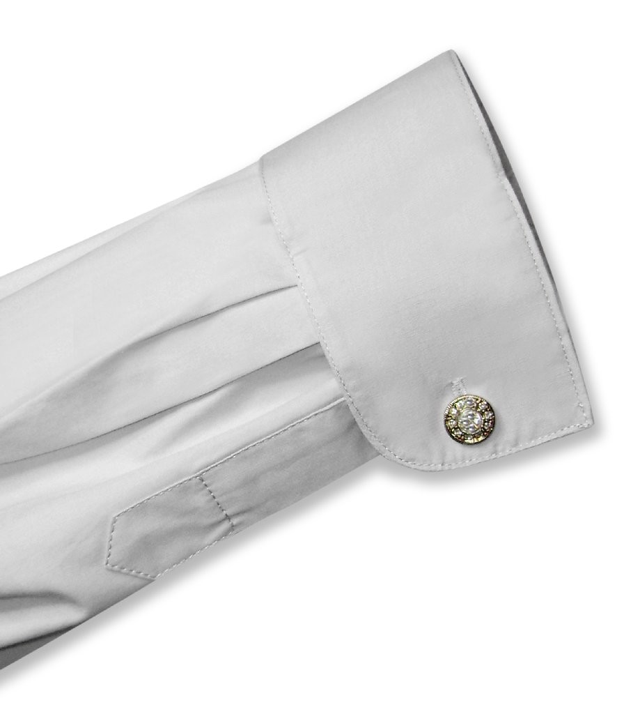 Biagio Mens 100% COTTON Solid SILVER GREY Color Dress Shirt sz 16.5 36/37