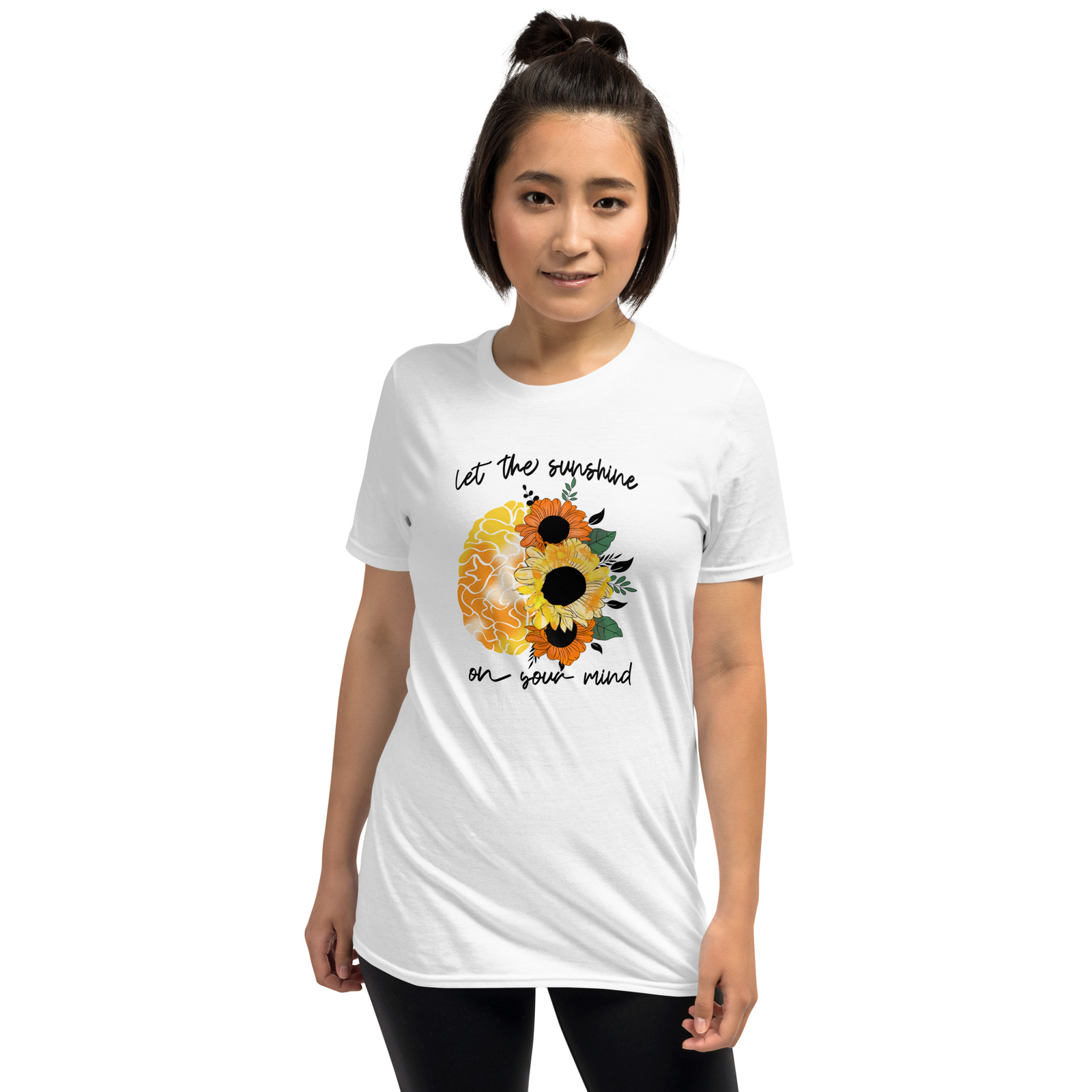 Sunshine Flower Unisex T-Shirt, nature mind garden sunflower heart love happy
