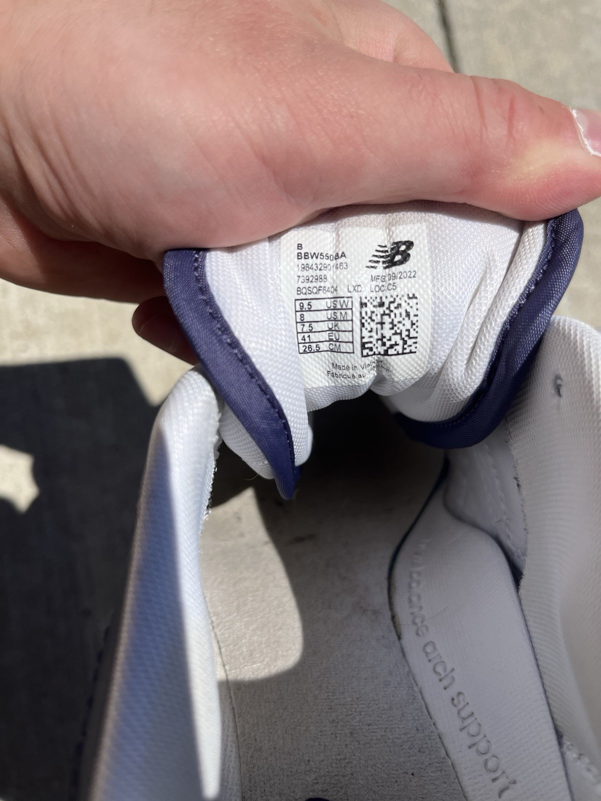 New Balance 550 “Dark Mercury” White/Navy *DISCONTINUED, RARE*
