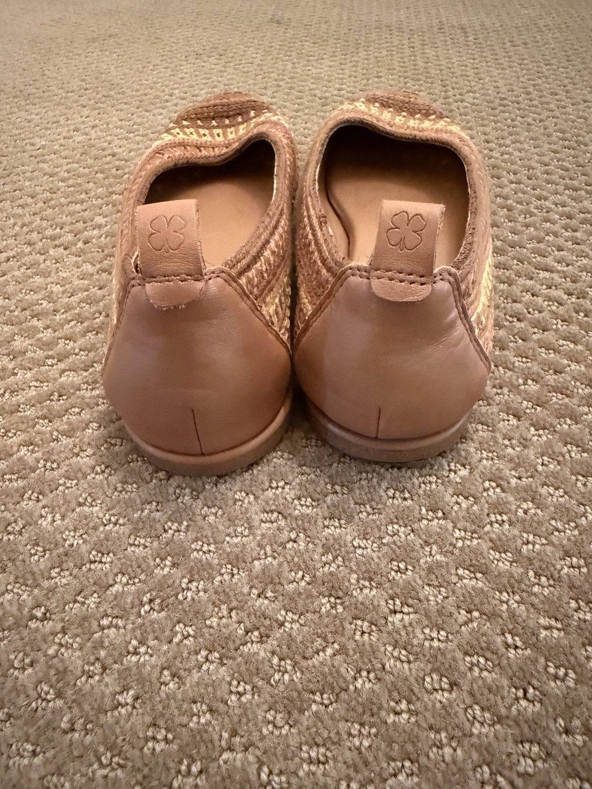 Lucky Brand Emmie Multi Sunset Tweed Slip On Ballet Flats Size 9.5