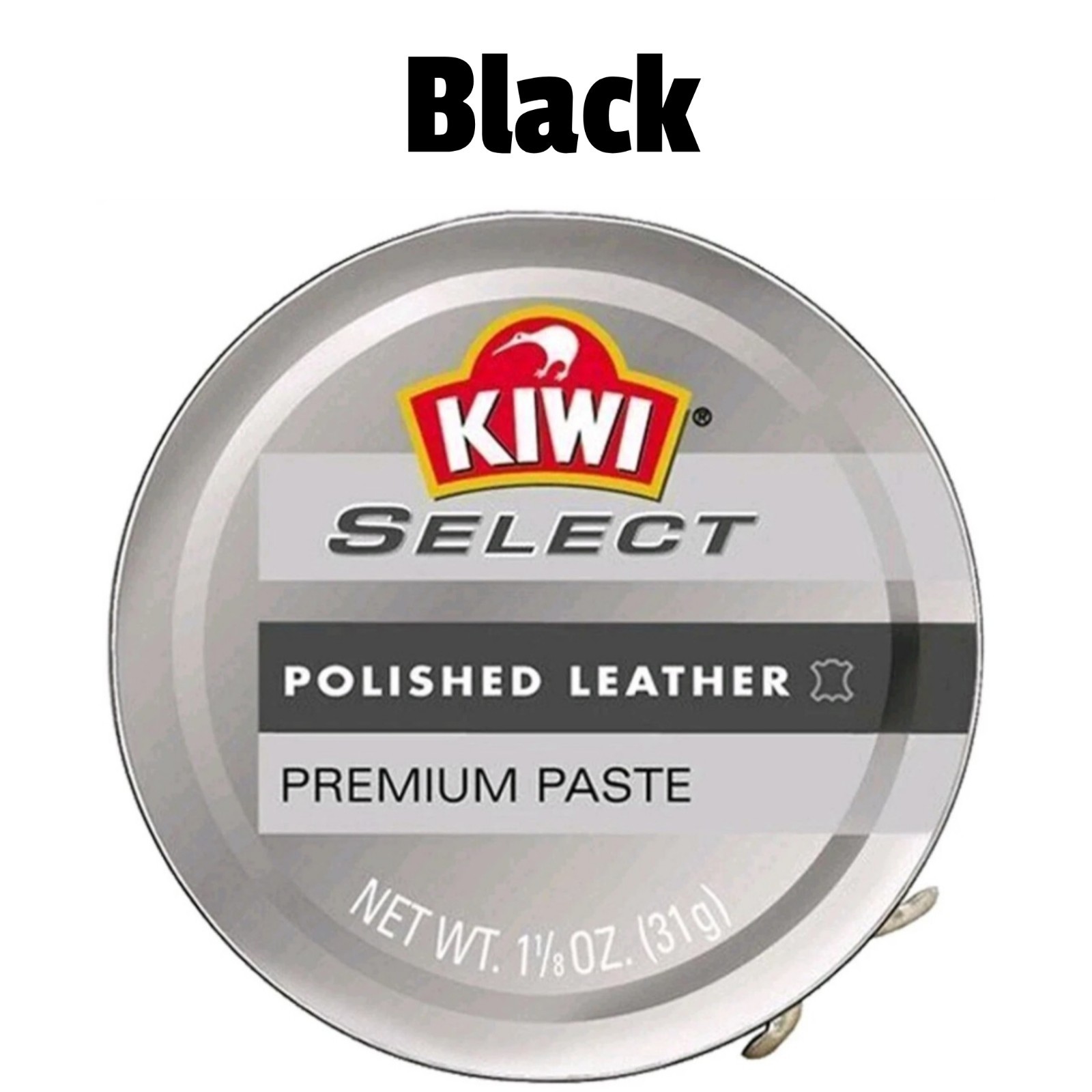 Kiwi Black Shoe Polish Select Premium Paste 1.13 oz 31 g High End Leather Care