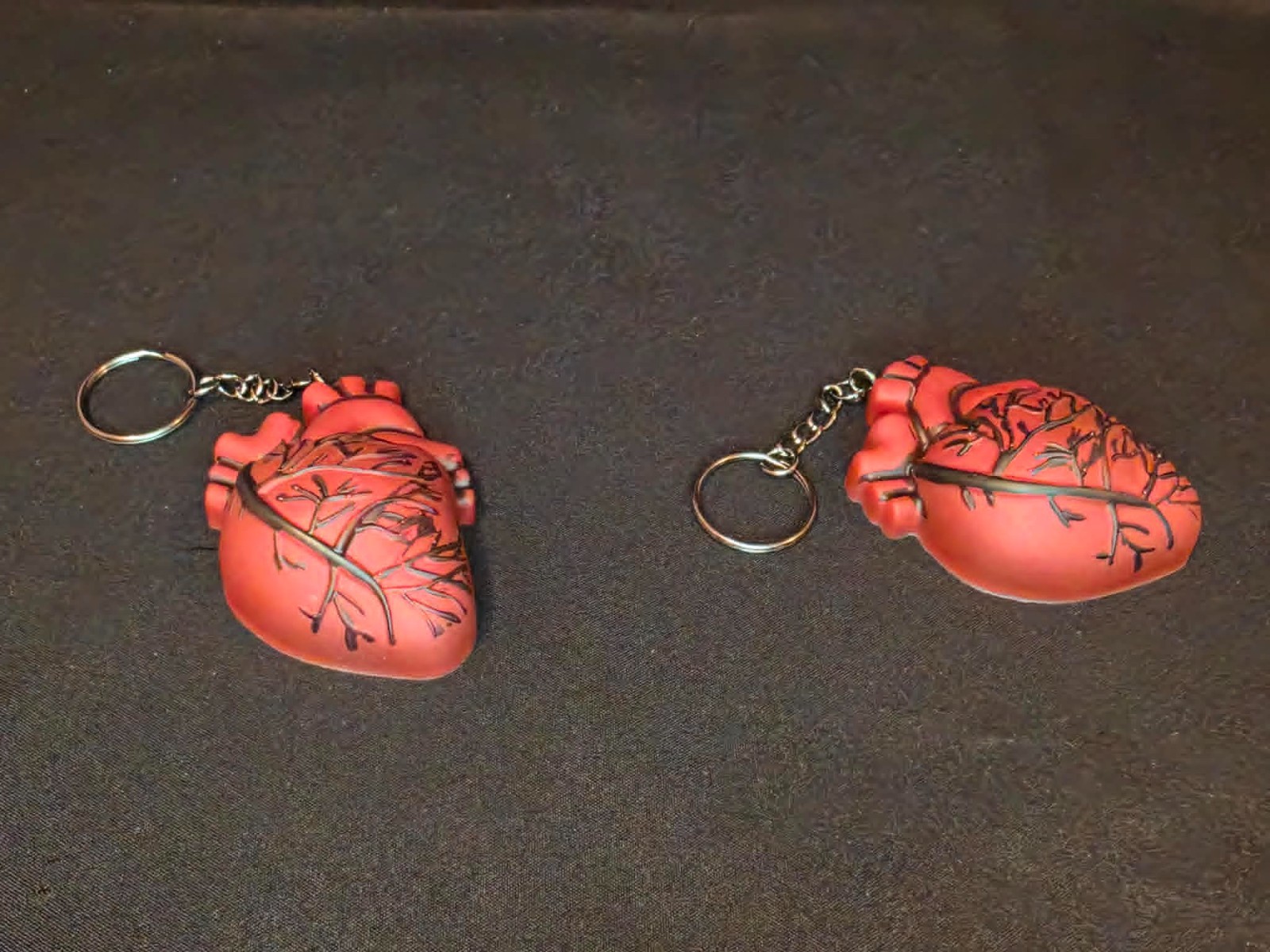 Gothic Red Heart 3D Resin Keychain @ Soldierzgurl Dezignz