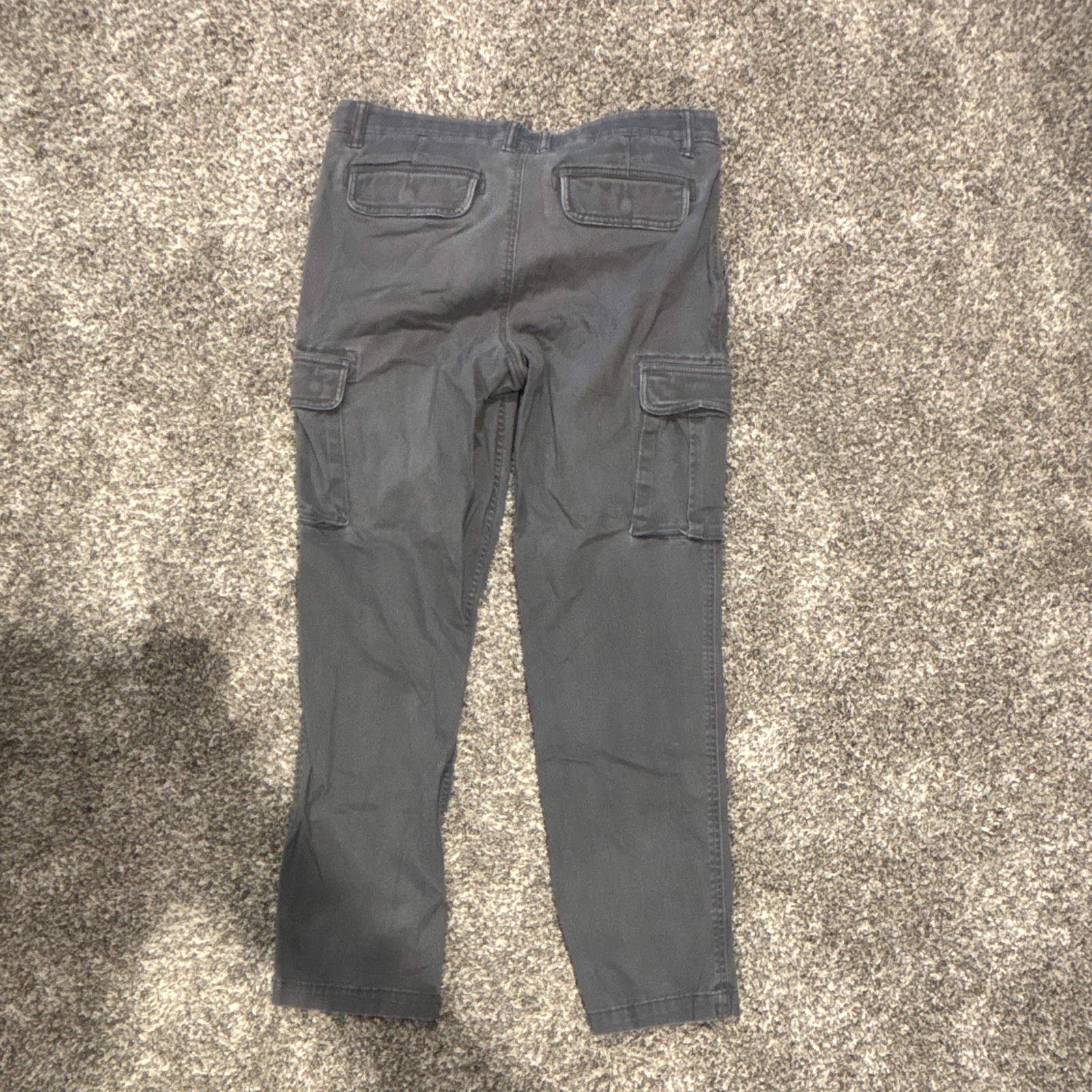 Sonoma Goods for Life Men’s Gray Straight Fit Cargo Pants Twill Waist 32