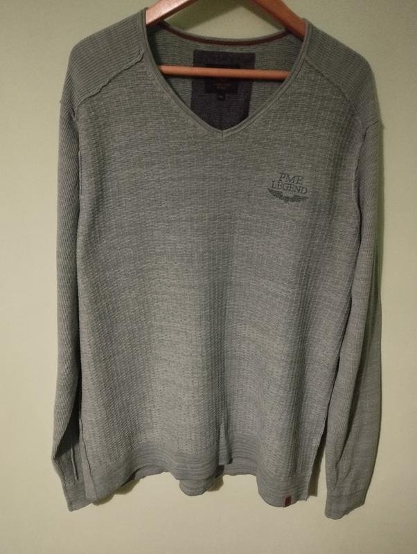 Men’s PME Legend Sweater Turquoise Cotton 44 / XXL /