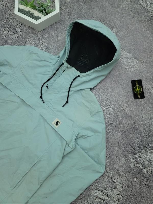 Men Carhartt Jacket Turquoise Nylon S