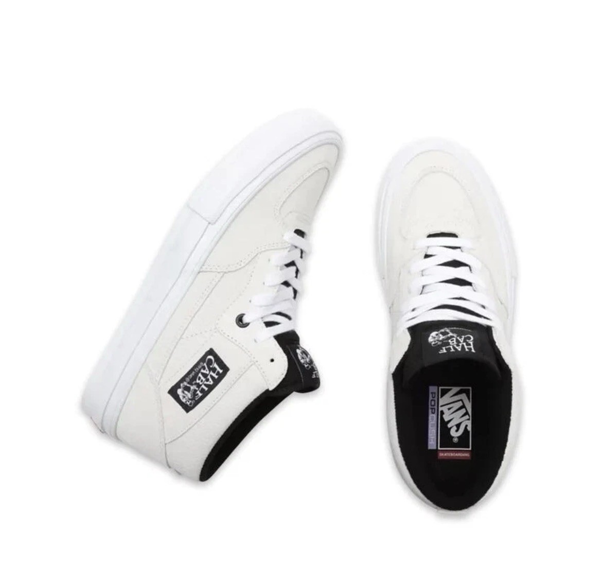 Vans – Skate Half Cab White / Black Skate Shoes US Mens Size 7