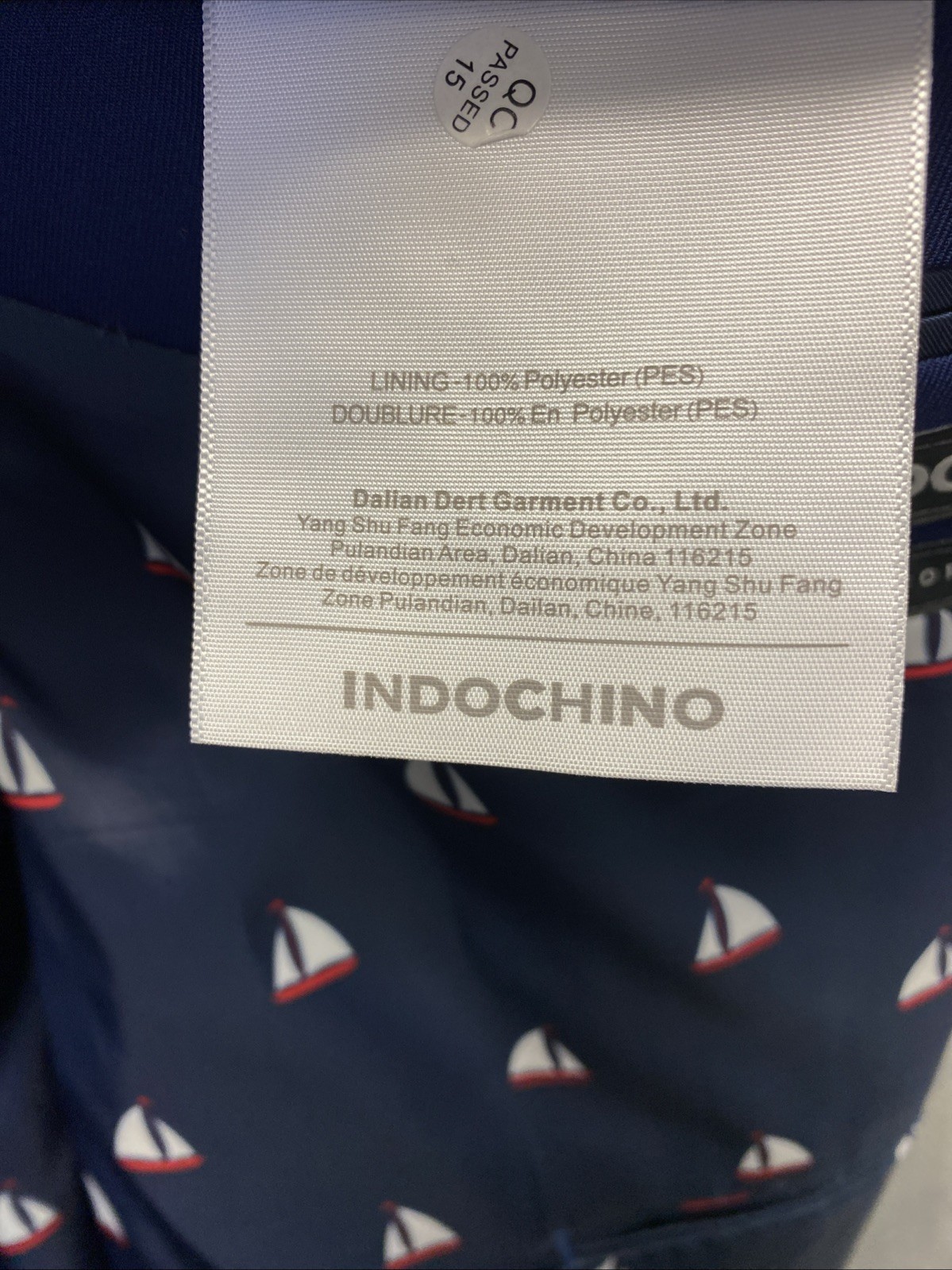 Indochino Suit Mens Size 56 Blue Made For You Navy 2 Piece Pants 50×28 Wool/1162