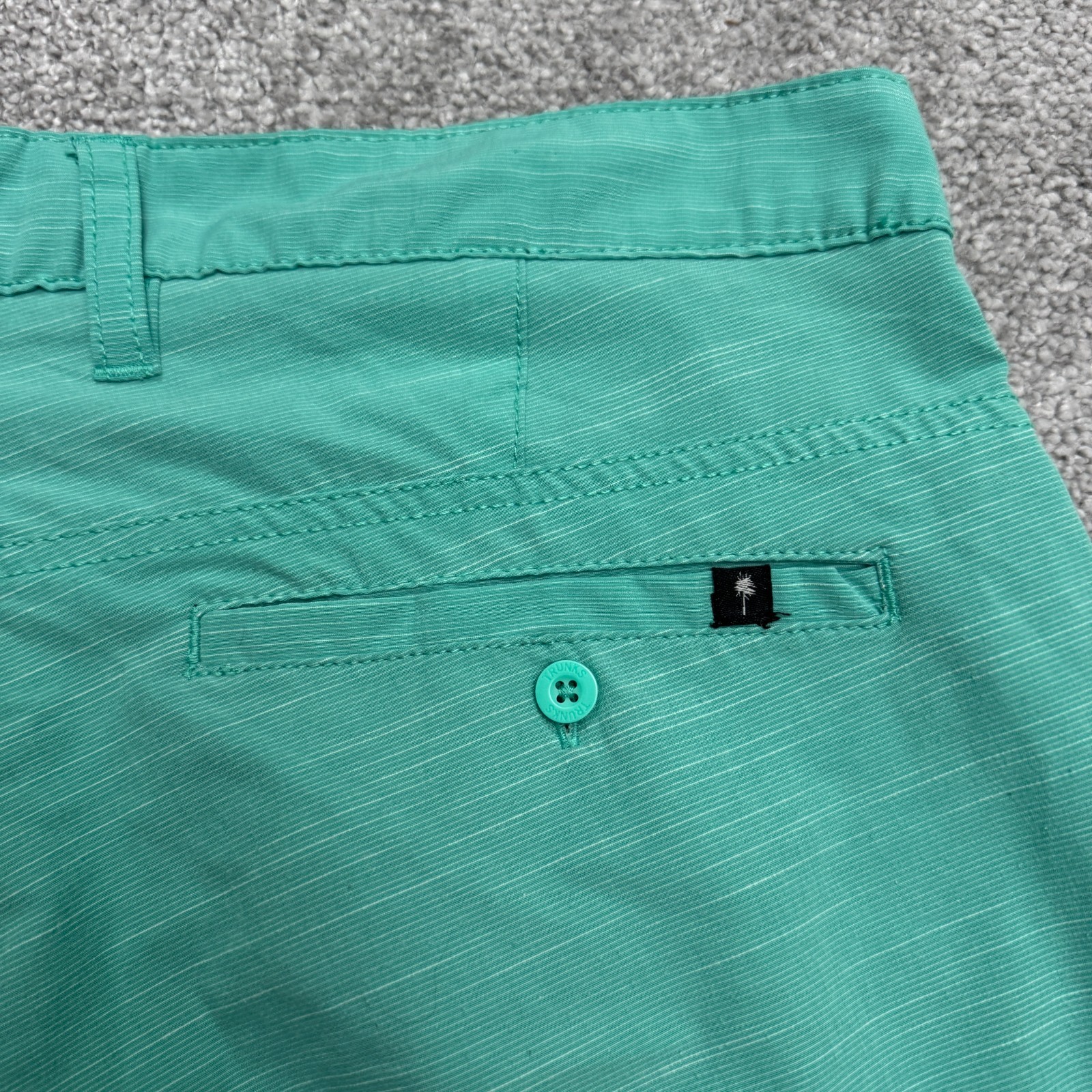 Trunks Multi-Functional Board Shorts Swim Mens 32 teal Green Hybrid Stretch