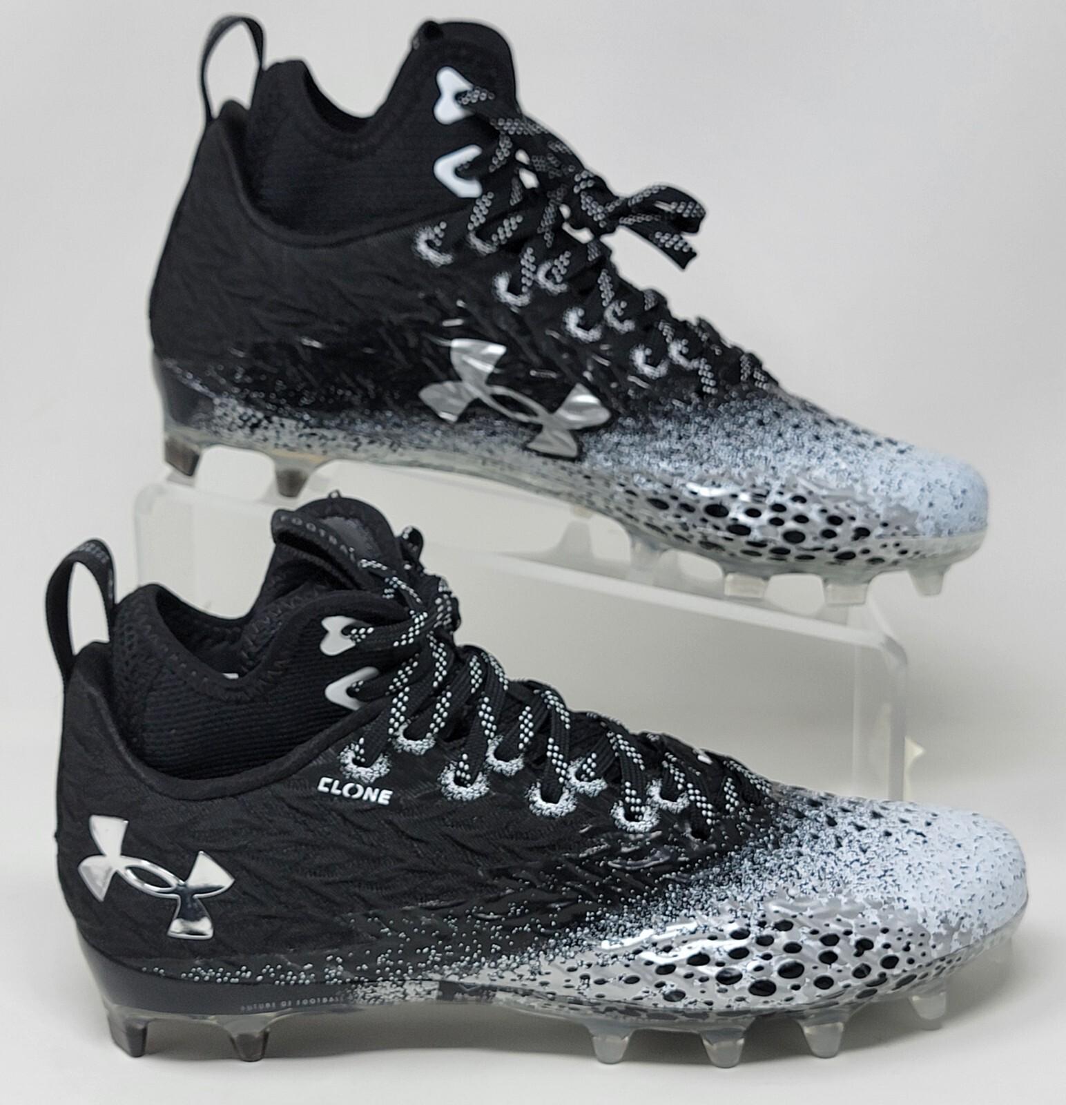 Under Armour Spotlight Clone MC Black 3026343-001 Womens Size 10 Football Cleats