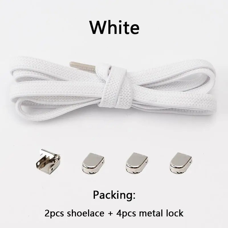No Tie Elastic Shoe Laces One Size Fits Shoes Shoelaces for Sneakers Shoestrings