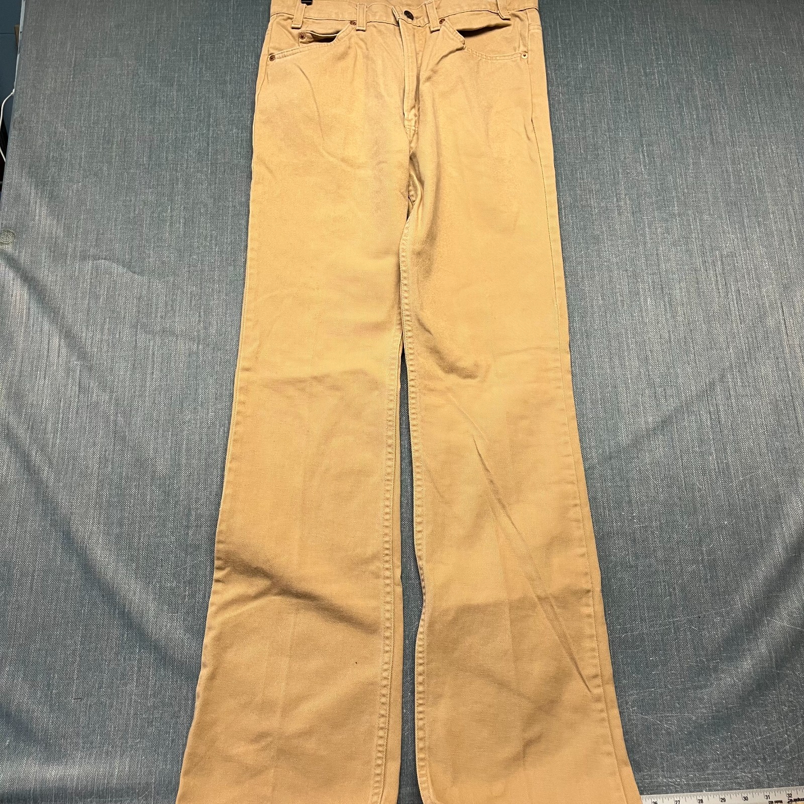 Levi’s Men’s Flare Jeans Size 34X36 Beige Bell Bottom Vintage Twill Denim Pants