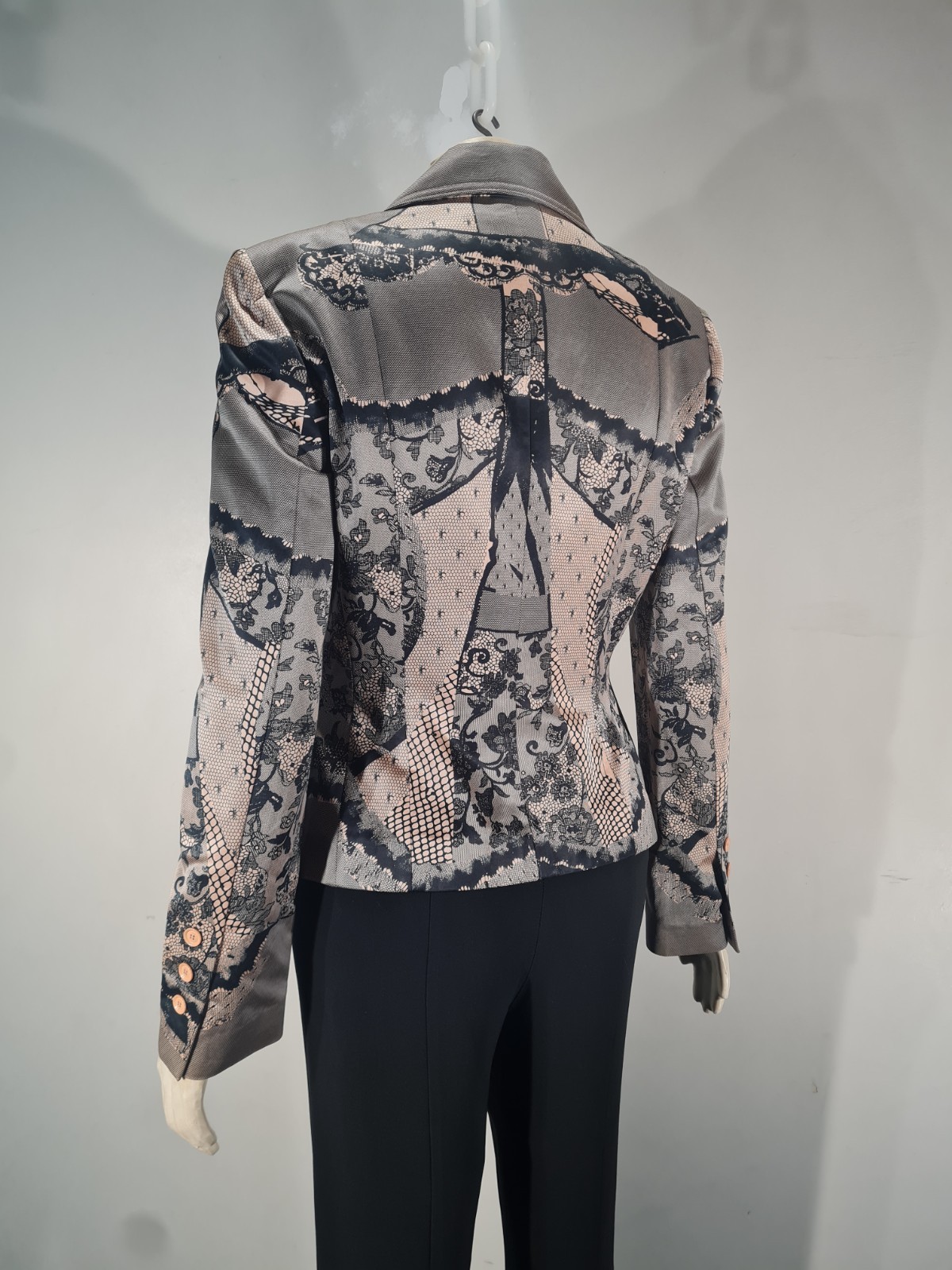 CHRISTIAN DIOR Spring 2006 Lace print jacket by JOHN GALLIANO