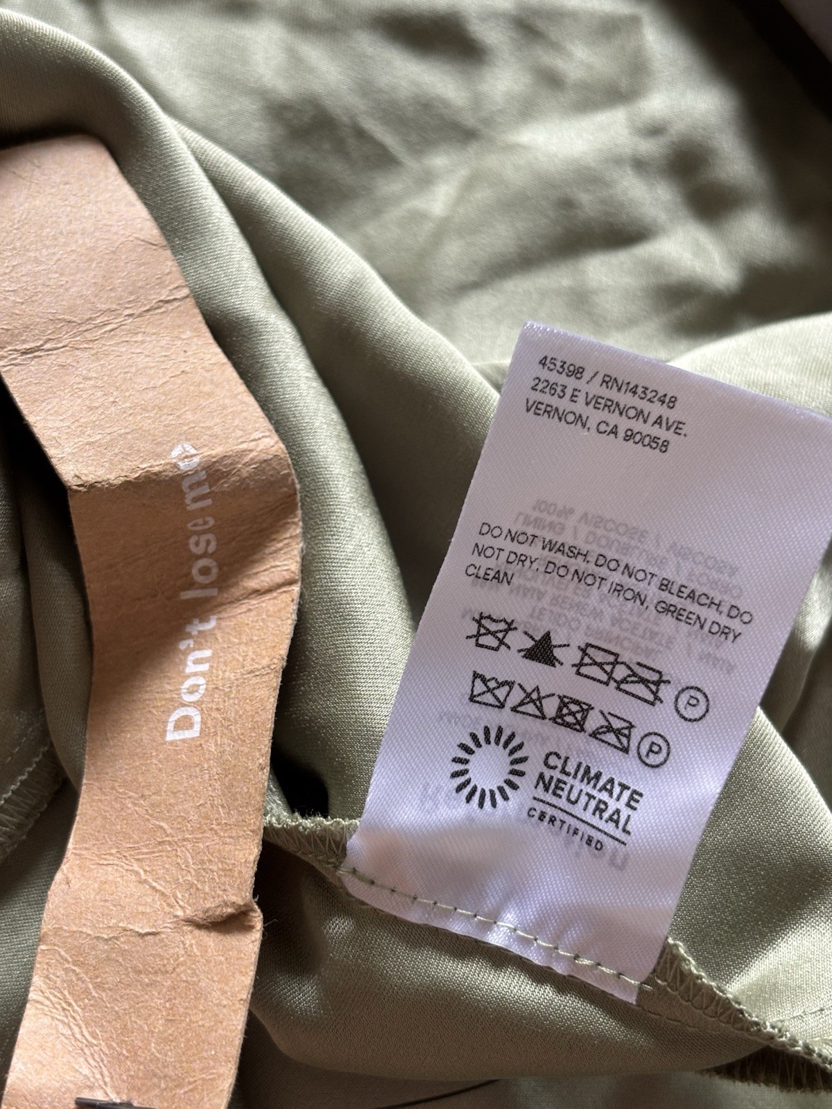 Reformation Madrigal Artichoke Green Satin Maxi Slip Dress Tie Strap Size M New