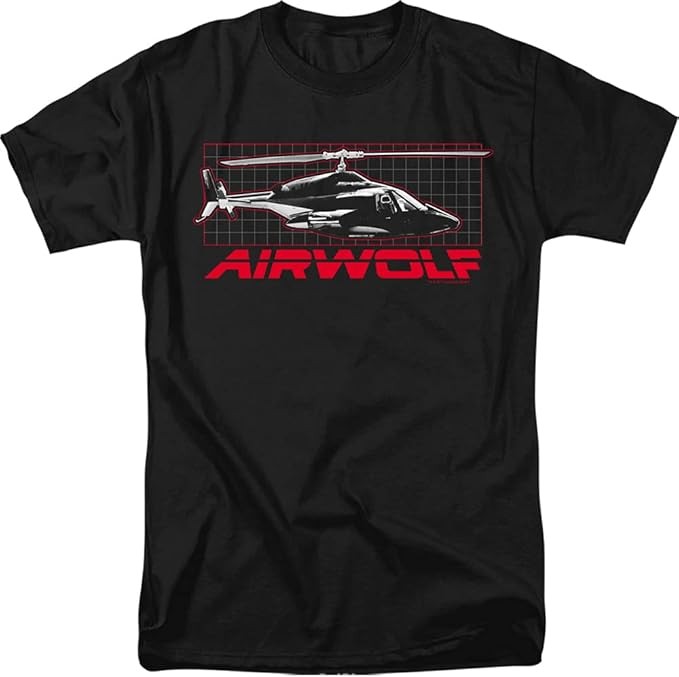 Airwolf Grid Adult 18/1 T-Shirt Black