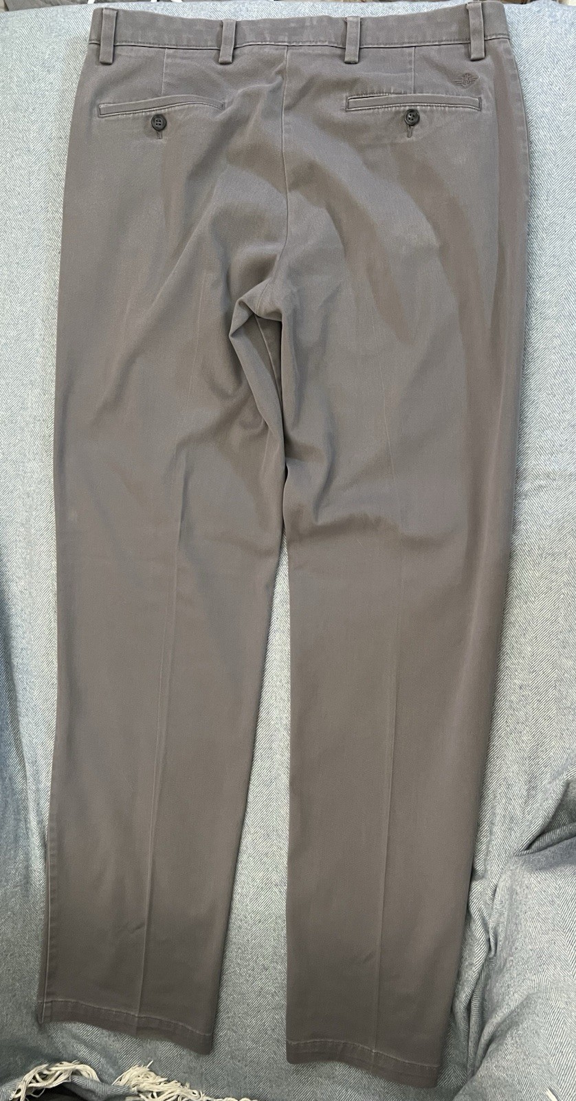Dockers Men’s Classic Fit Tall Easy Gray Pants Straight Leg 34 x 35/36