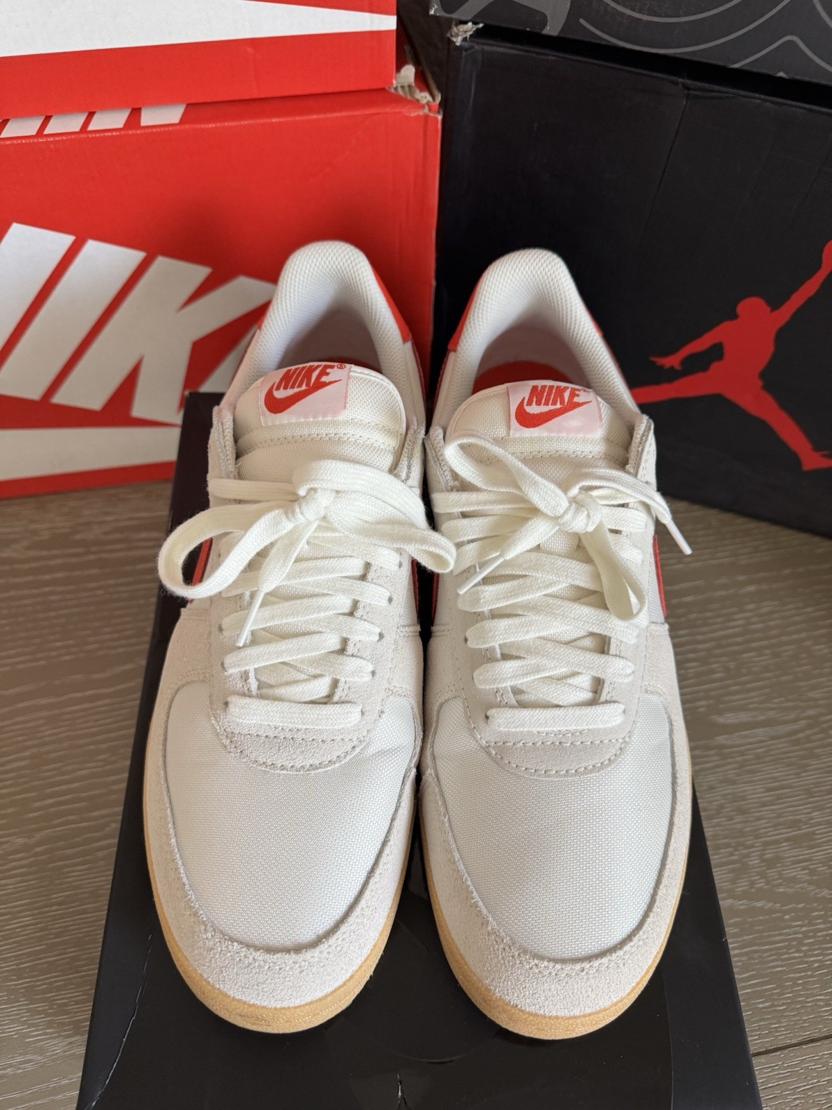 Men’s Nike Field General Pale Ivory/Picante Red Size 11.5 Shoes w/ Original Box