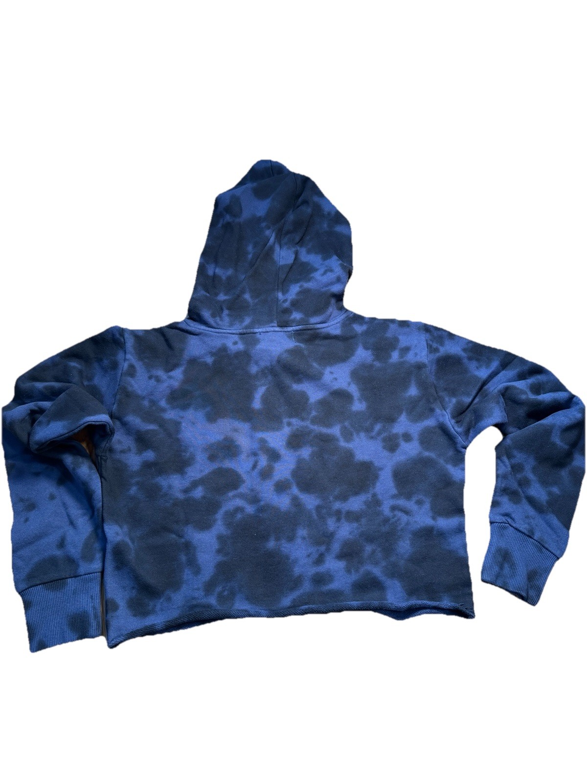 NWT 525 America Revolve Cropped Tie Dye Hoodie Sz XSmall Blue Navy Pullover
