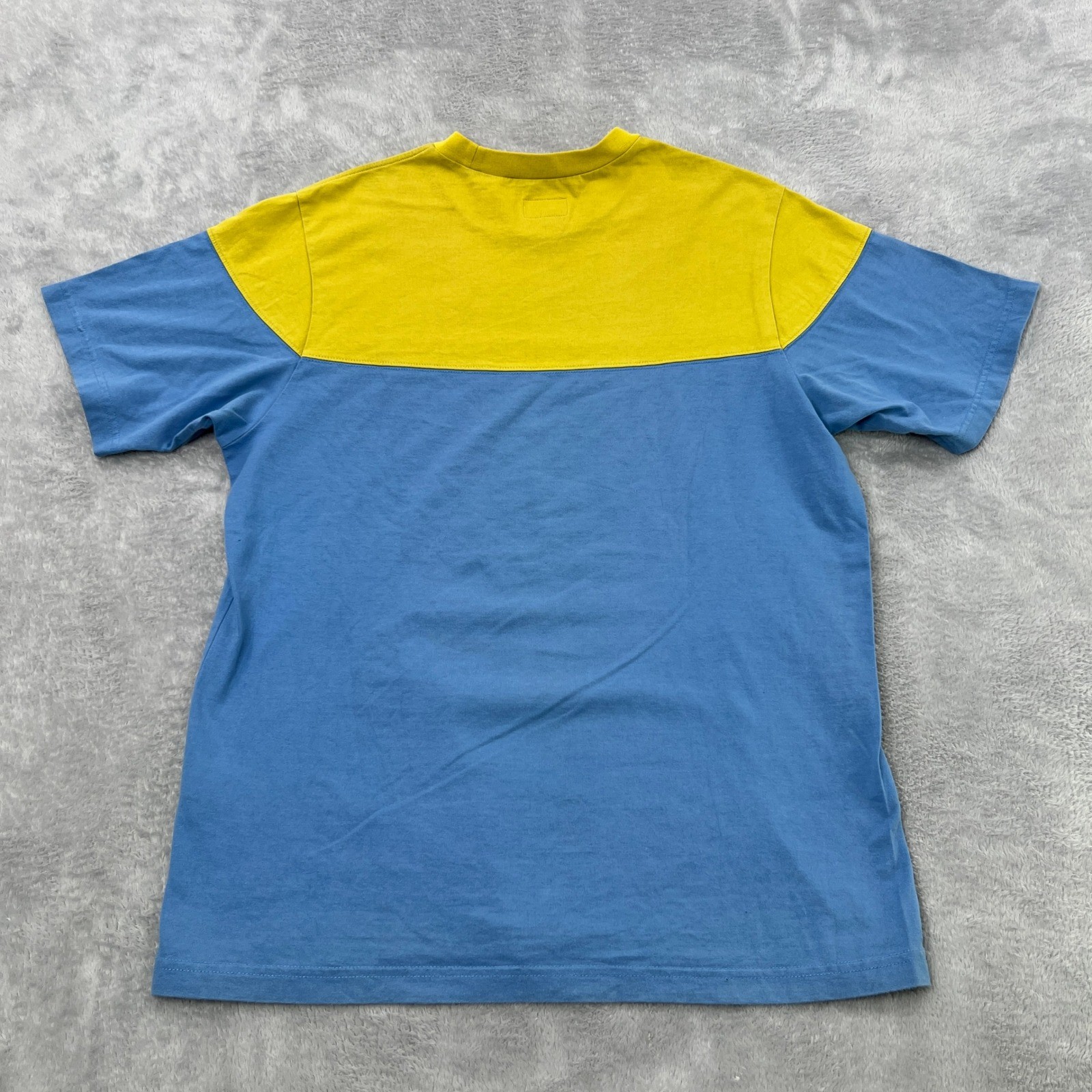 Supreme Est 1994 Colorblock T-Shirt Size M Blue Yellow Mens Streetwear Skater