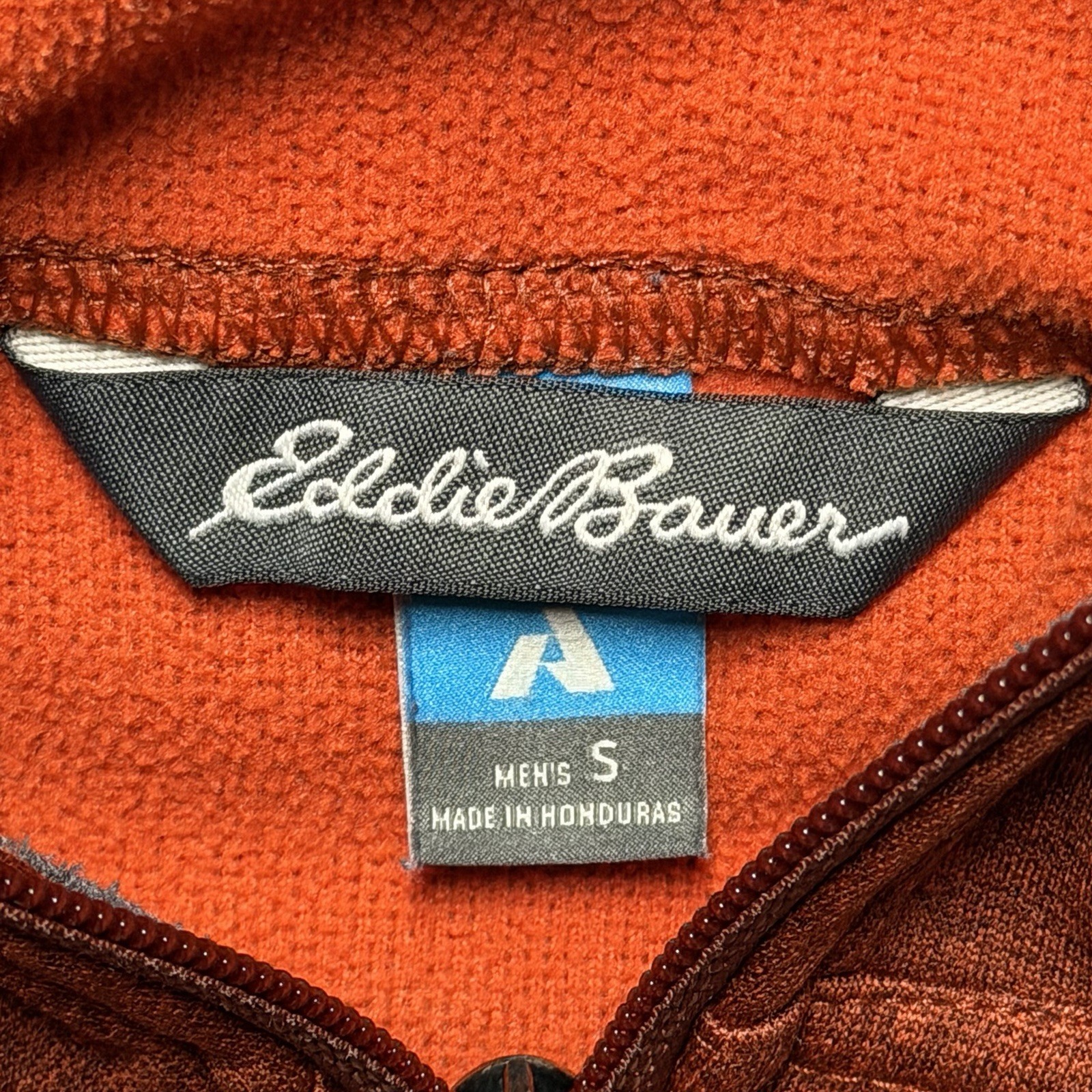 Eddie Bauer Jacket Mens S Copper First Ascent Full Zip Hooded Outdoor Hiking