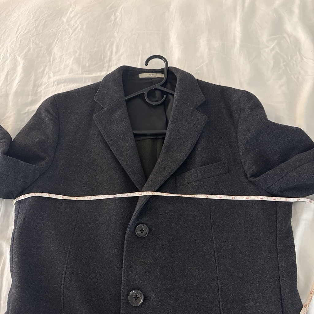 Corneliani Men’s Gray Long Button Front Overcoat Lined IT 54R fits 50/52R