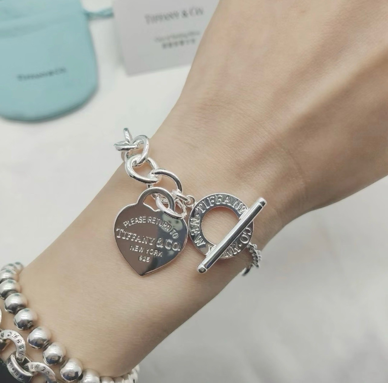 Tiffany & Co Return to Tiffany Heart Tag Toggle Necklace