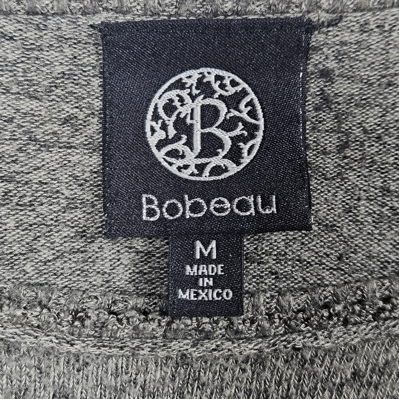 Bobeau Knit Top Womens Medium Olive Green Marled Long Sleeve High Low Scoop Neck