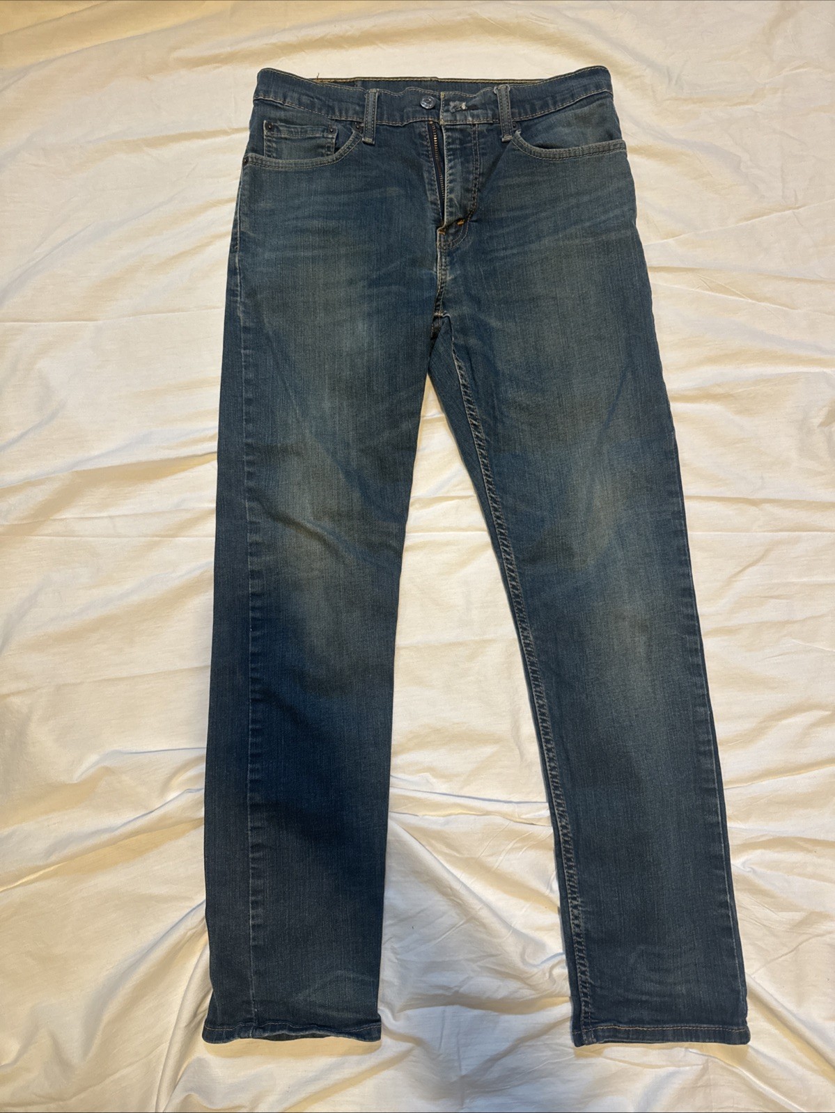 LEVI’S 502 REGULAR TAPER DISTRESSED JEANS – Men’s 31 X 32 Blue NWT