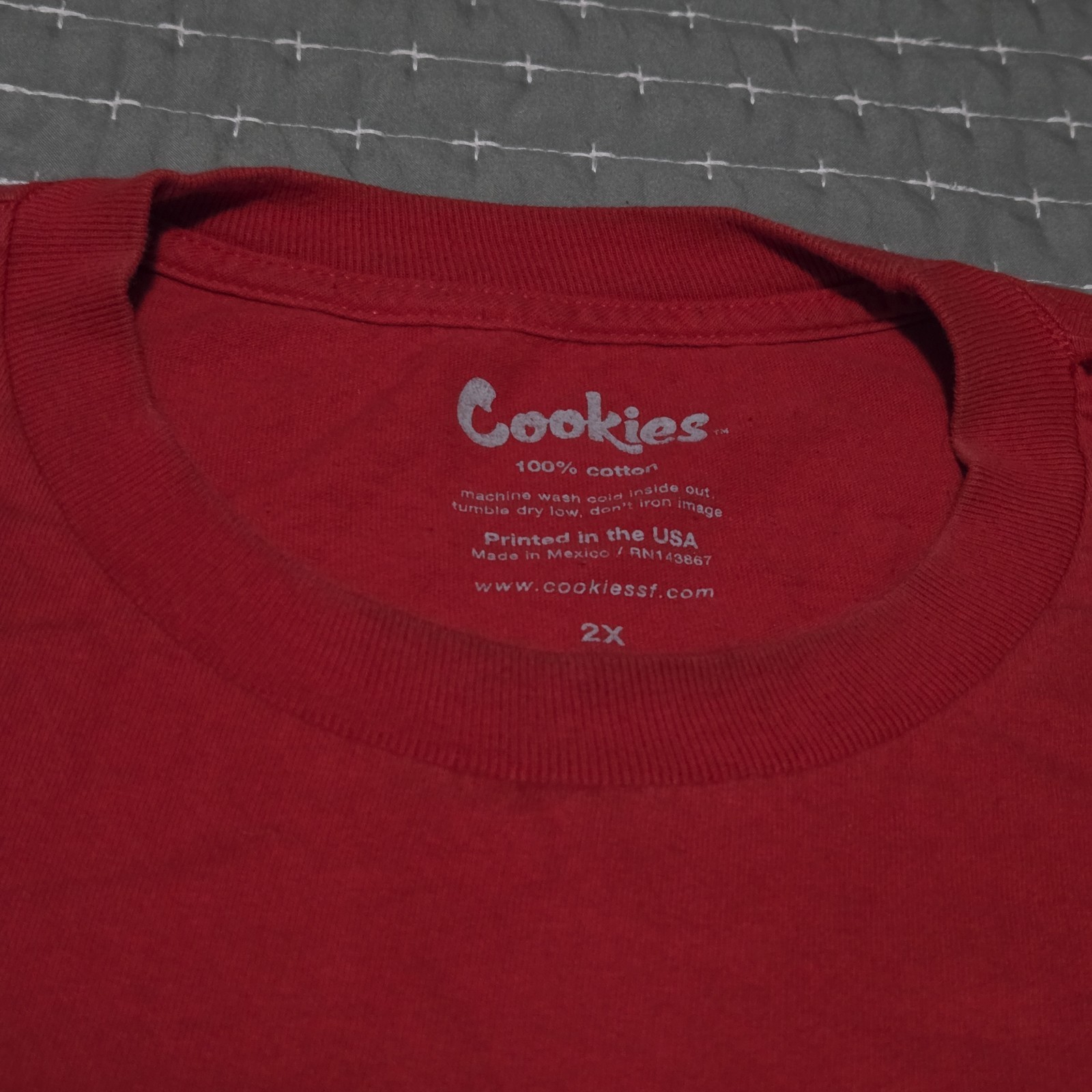 Cookies T-Shirt Mens 2XL Dark Red Graphic Wizop Gucci Mane Tee See Pictures USED