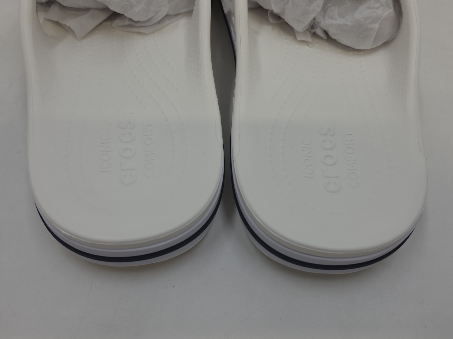 Crocs Bayaband Flip White/Blue Men 8 / Women 10