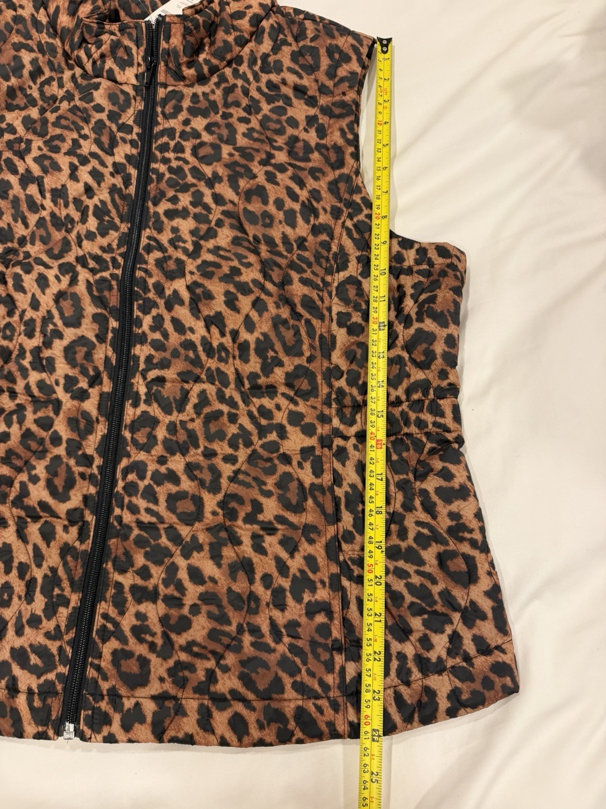 Talbots REVERSIBLE QUILTED VEST – LEOPARD / BLACK Size XL NWT ($145 MSRP)
