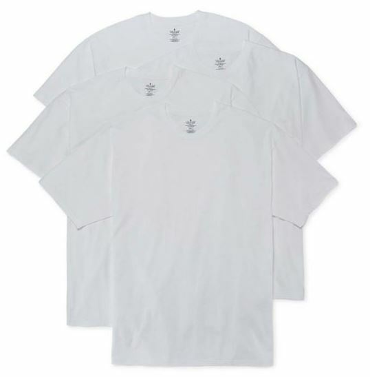 Stafford 4-Pack Men’s Heavy Weight 100% Cotton Crew-Neck T-Shirt White