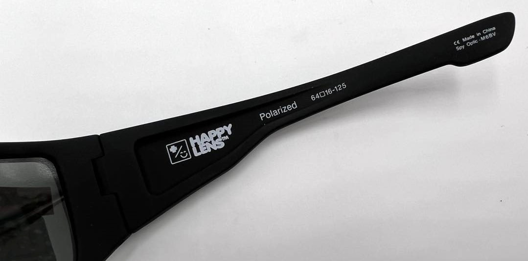 Authentic SPY Dirk Matte Black w/Happy Gray Lens #672052973864 Sunglasses 64 mm