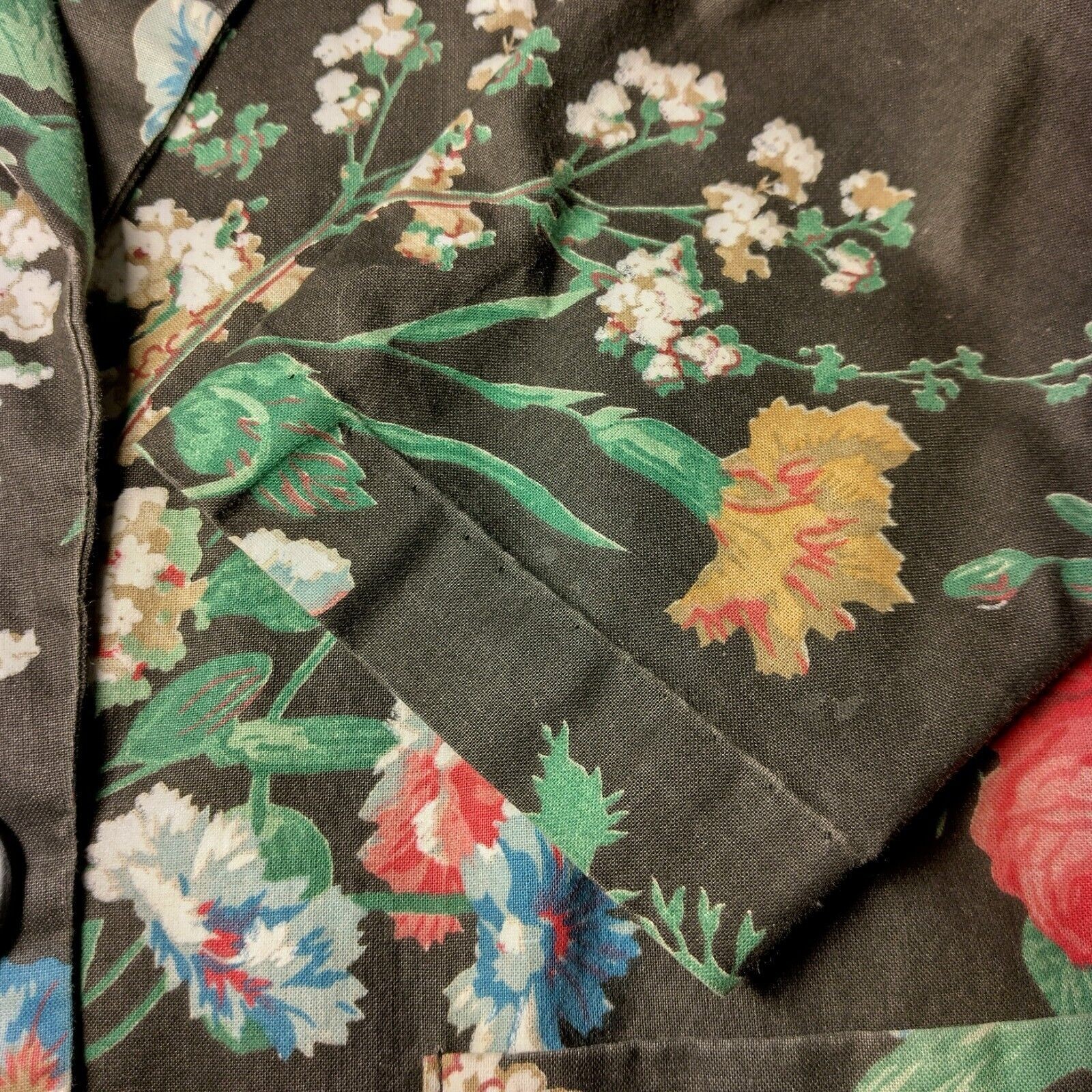 Vintage Willow Ridge Blazer Womens Size 6 Floral Peony Morning Glory Cottagecore