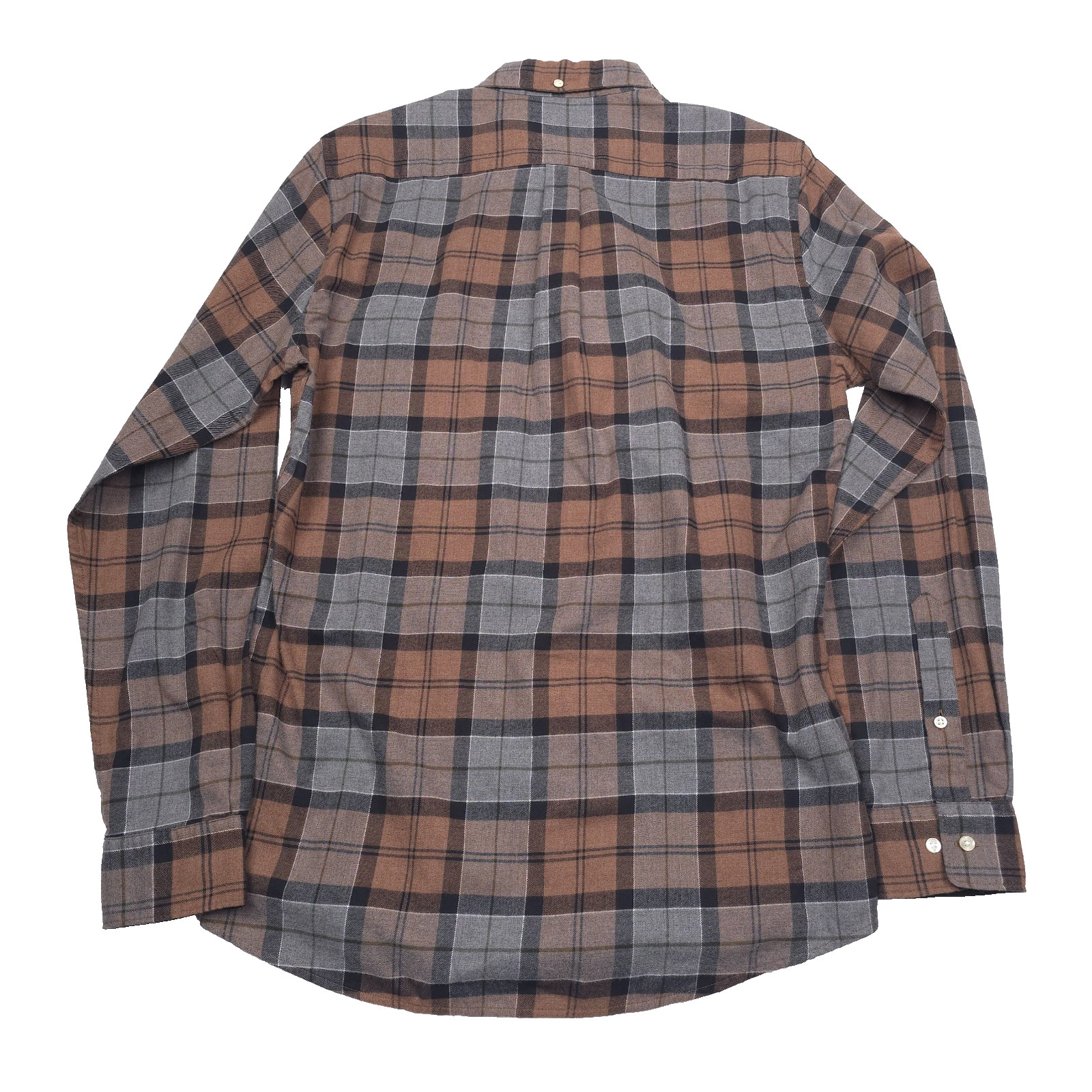 $110 Barbour Cedarwood Plaid Rasay Tailored Flannel Shirt Mens Size Small