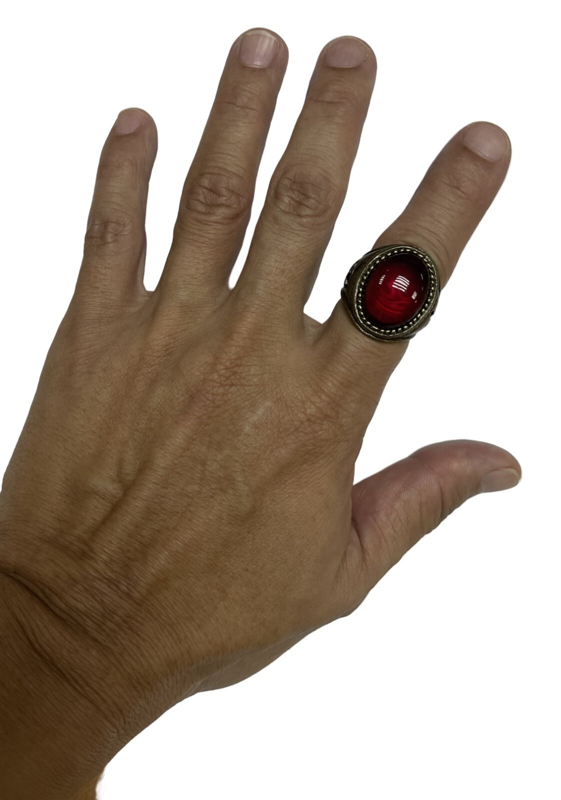 THE SHADOW RING STAINLESS STEEL Prop Replica agent