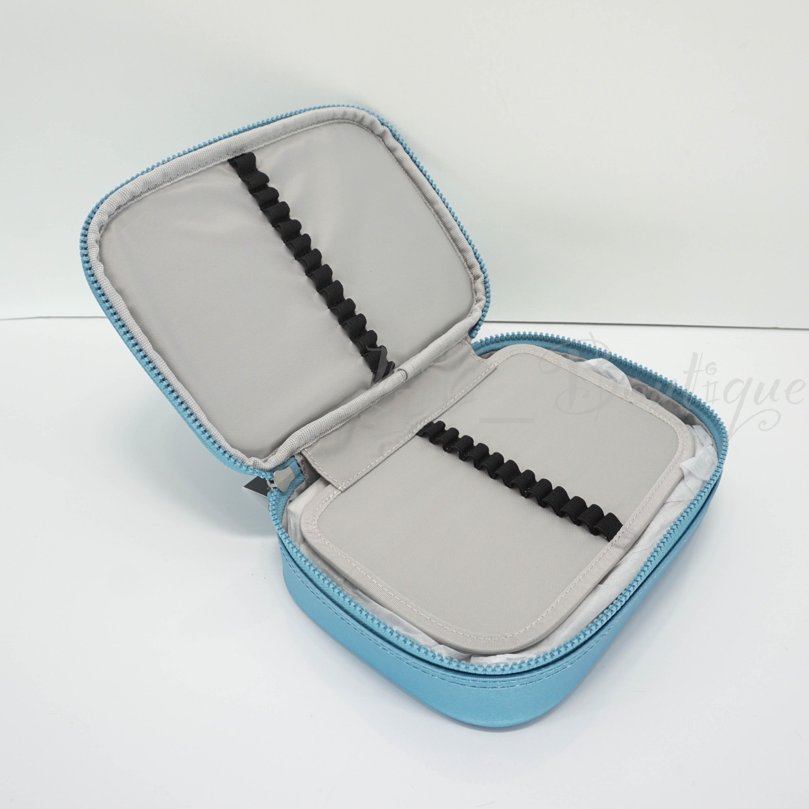 Kipling 100 Pens Case Pencil Accessory Polyamide AC6117 Aqua Tides Metallic $54