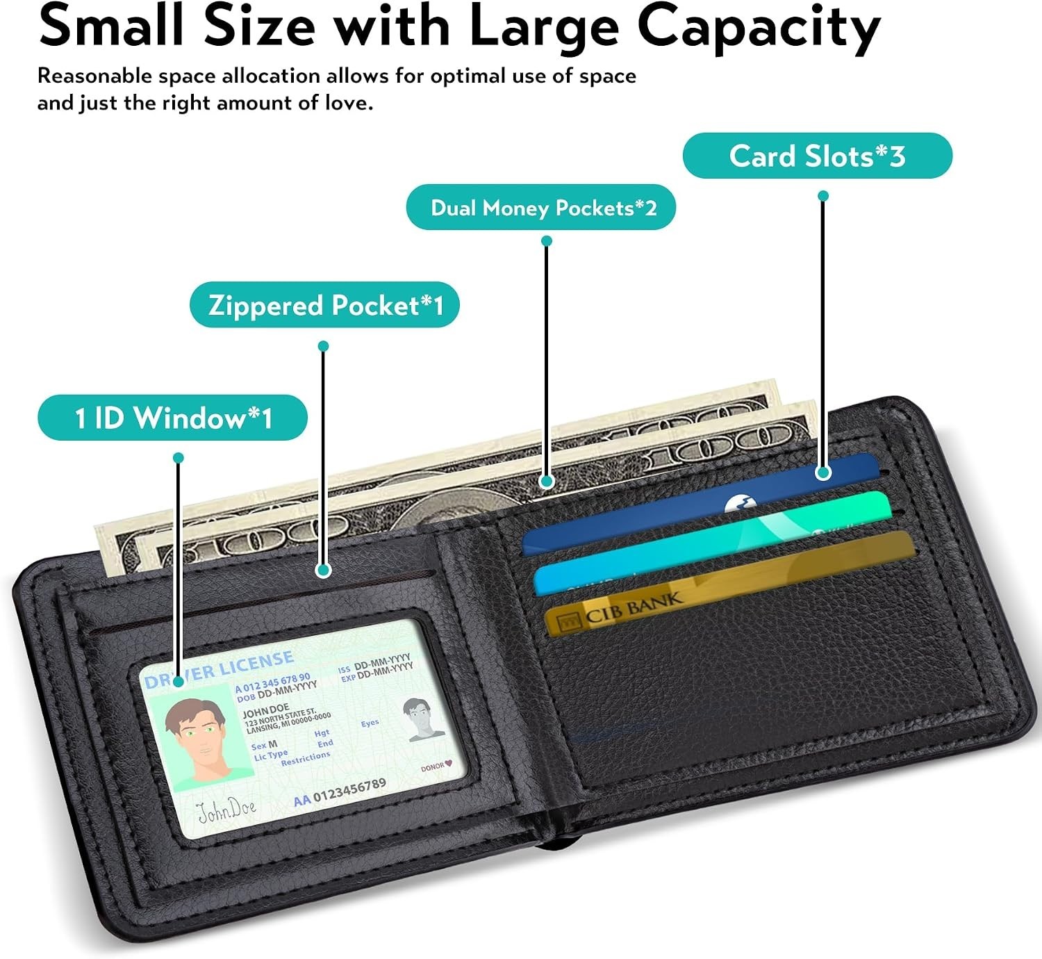 Kids Wallet for Boys, Birthday Gift for 5 6 7 8 9 10 11 12 Year Old Boys, Funny