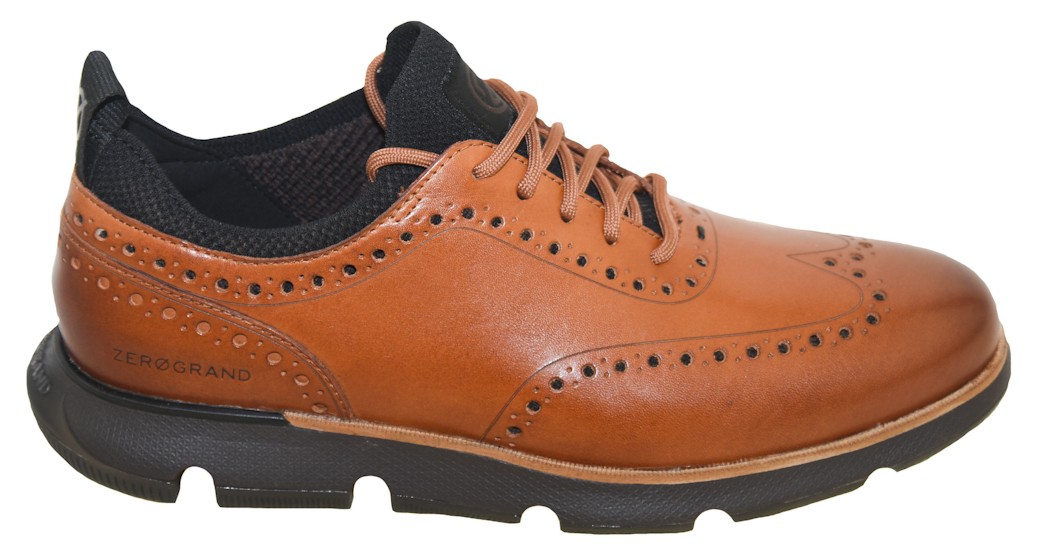 Cole Haan Men’s 4.ZERØGRAND Wingtip Oxford British Tan C31884