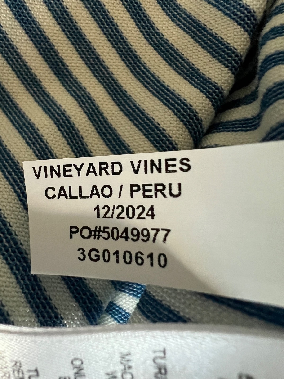 Vineyard Vines Striped Blue Edgartown Polo Shirt – Boy’s Sz M(12-14) EUC