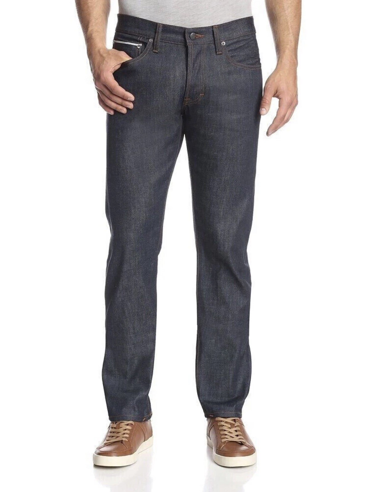 Gilded Age Baxten Raw Selvedge Men’s Slim Straight Jeans MADE IN USA $269 NEW 32