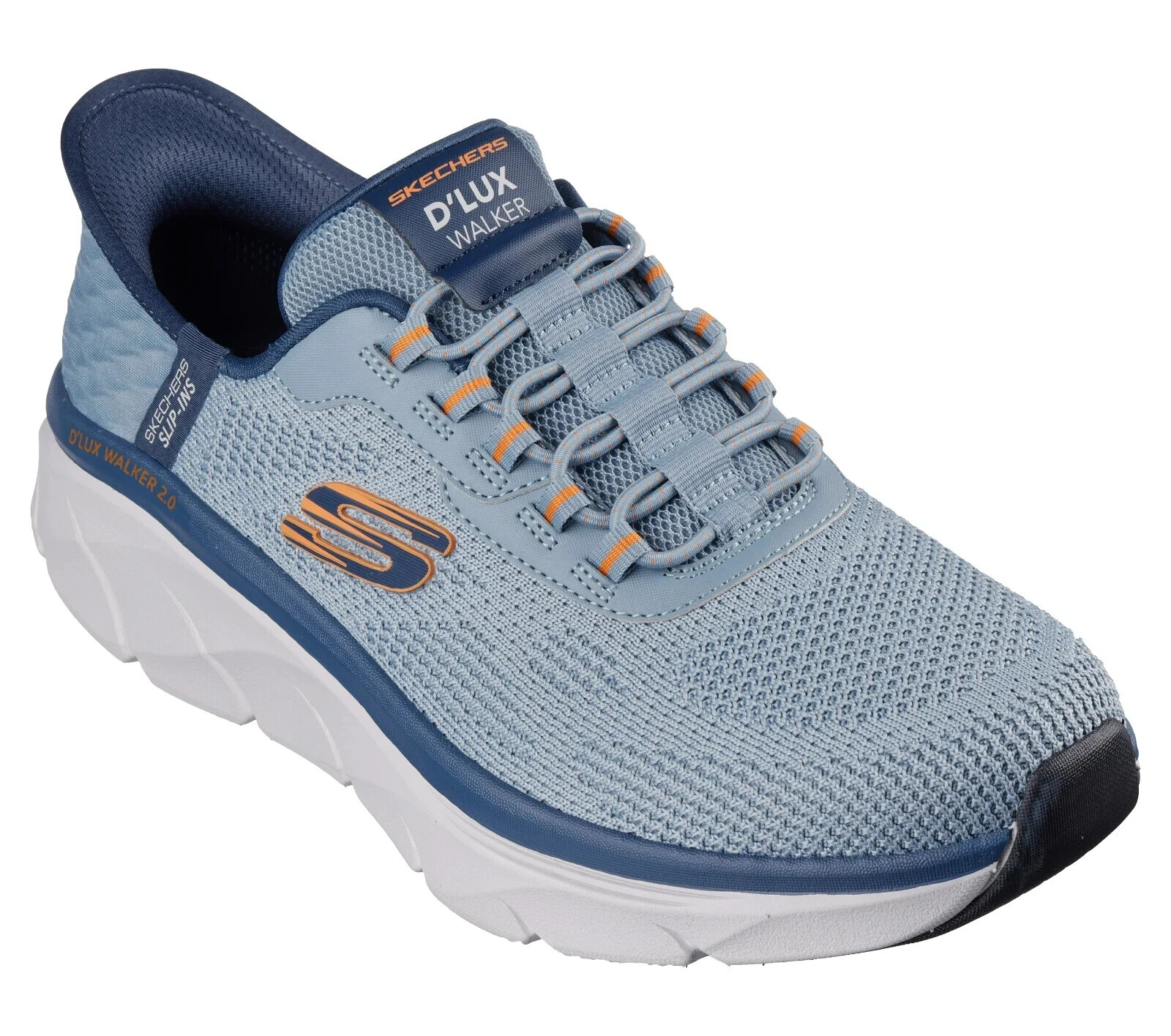 Skechers Slip Ins Shoes Men Extra Wide Soft Memory Foam Slate Dlux Walker 232446