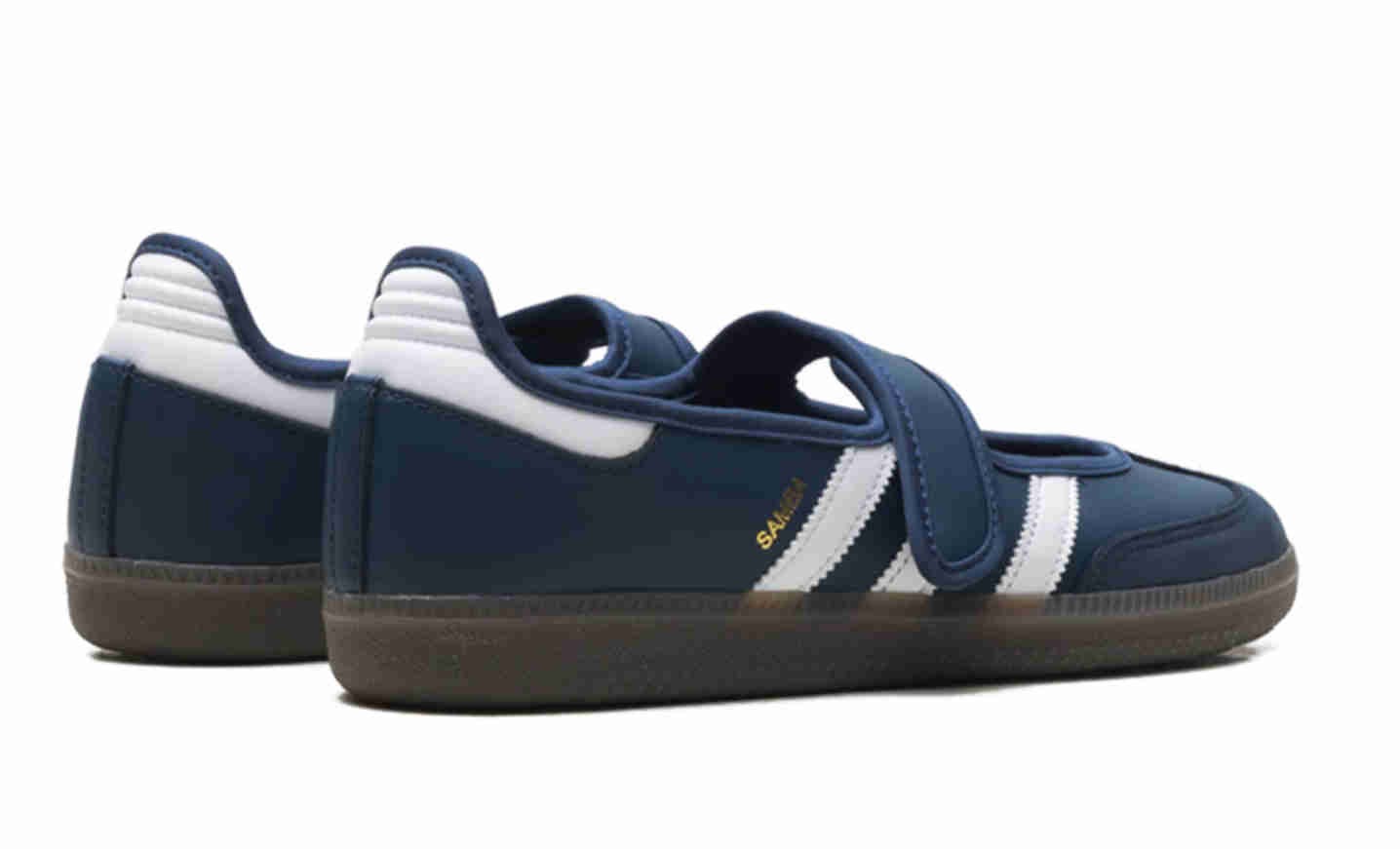 adidas adidas Womens Samba Mary Jane Crew Navy White Gold Metallic IH6484