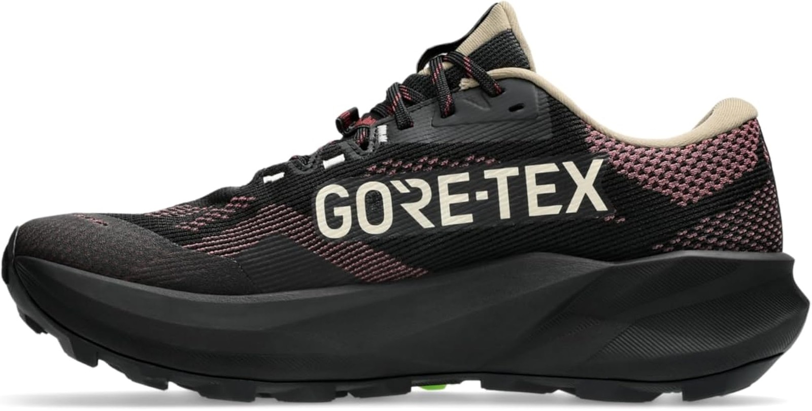ASICS Men’s Trabuco 14 GTX Trail Running Shoes – Black/Brisket Red – 7.5