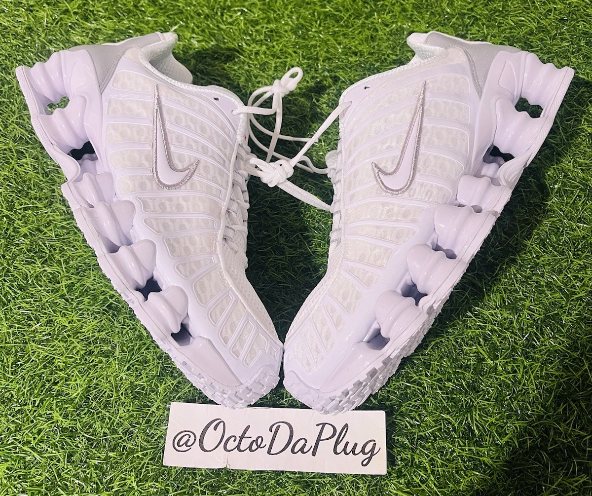 Nike Shox TL White Silver Mens Multi Sizes nby AV3595-100