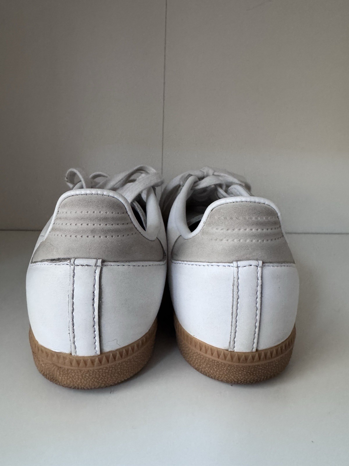 adidas Samba OG Low Top Sneaker White/Gray/Silver Gum Rubber Sole JI2725