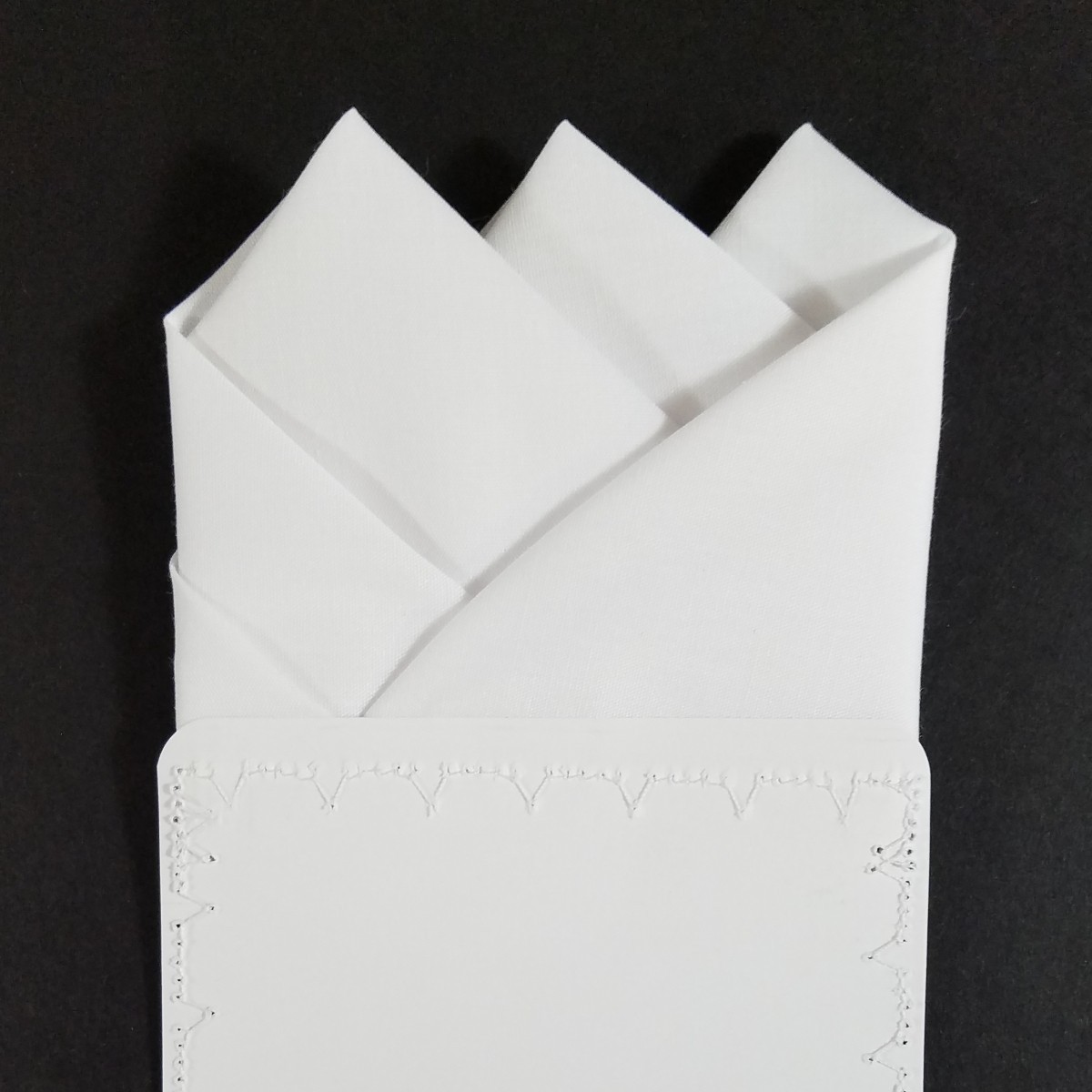 NEW – Men’s Cotton Pre-folded Pocket Square Handkerchief Insert – Reversible