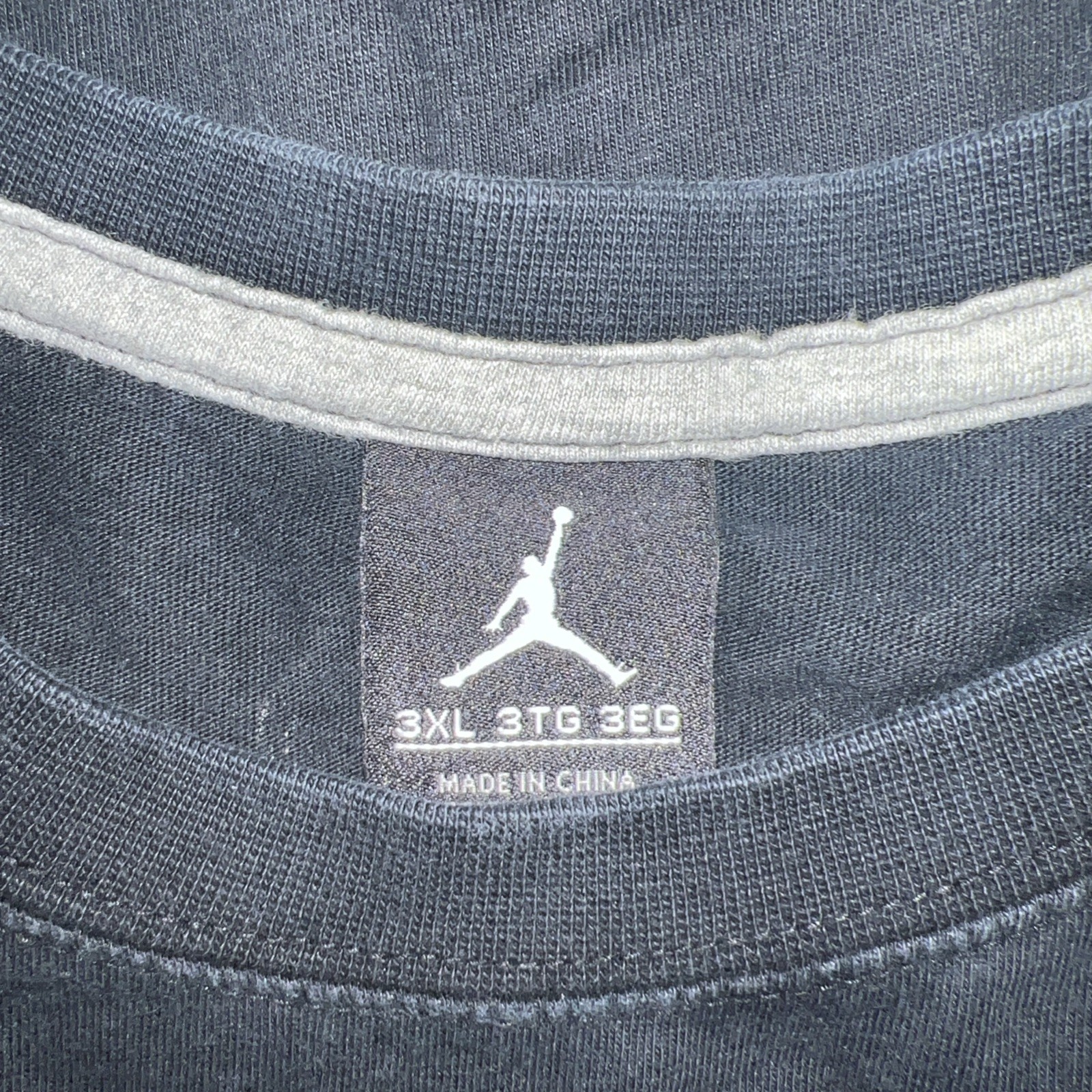 Air Jordan Jumpman Logo Black T-Shirt Basketball Print size XXXL 3x Brand